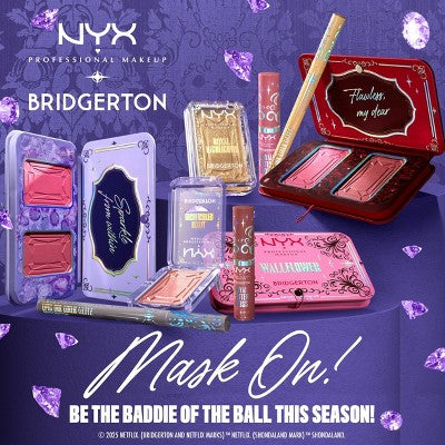 NYX Professional Makeup Bridgerton Royal Blush Buttermelt Blush Palette The Queen - New