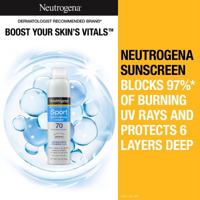 Neutrogena Ultimate Sport Body Spray Sunscreen SPF70 5oz - Imperfect Container