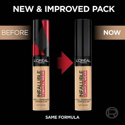 L'Oreal Paris Infallible Full Waterproof Concealer 400 Caramel 0.33 fl oz - New