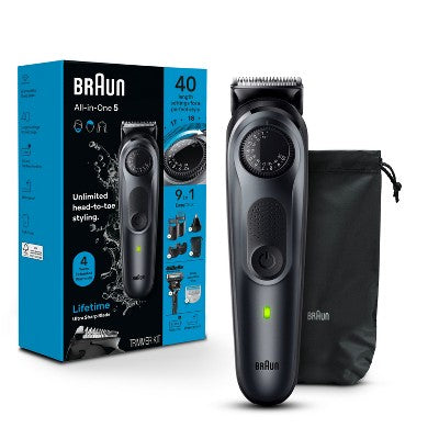 Braun All-In-One Style Kit Series-5 AiO5470 Rechargeable 9-in-1 Body Beard & Hair Trimmer - New