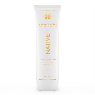 Native Mineral Sunscreen Coconut & Pineapple SPF 30 5 fl oz - Imperfect Container