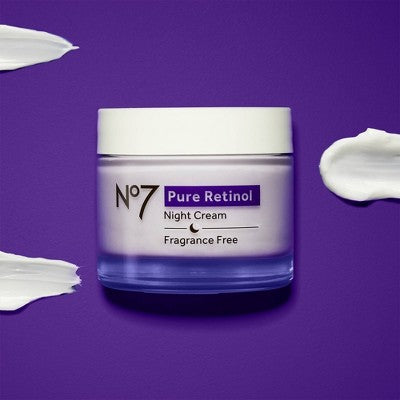 No7 Pure Retinol Night Repair Cream 1.69 fl oz - Imperfect Box