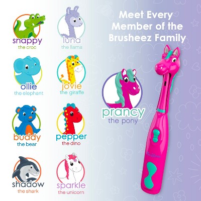 Brusheez Prancy the Pony Children's Electronic Kids Toothbrush Set - Imperfect Box
