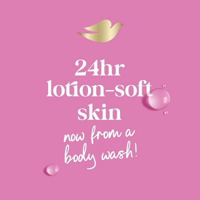 Dove Renew Body Wash Pump Peony & Rose Oil Nourishing 24hr Lotion-Soft Skin 30.6 fl oz - Imperfect Container