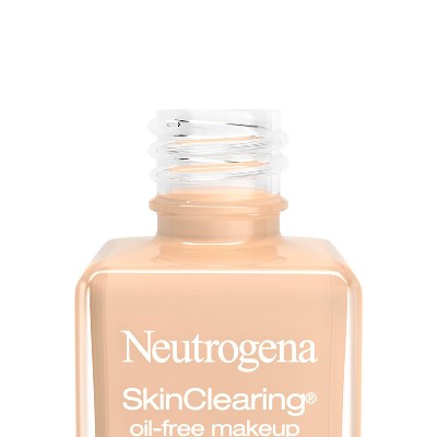 Neutrogena Skin Clearing Oil-Free Liquid Foundation with Salicylic Acid 30 Buff 1 fl oz - Imperfect Container