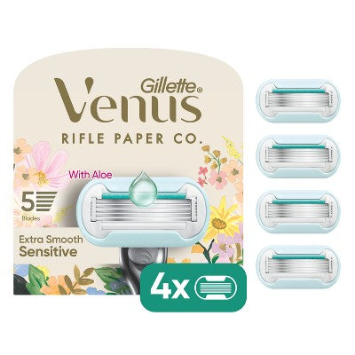 Rifle Paper Co. + Venus Deluxe Smooth Sensitive Razor Blade Refills 4ct - Missing Box
