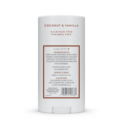 Native Solid Deodorant for Women & Men Coconut & Vanilla 2.65oz - Imperfect Container