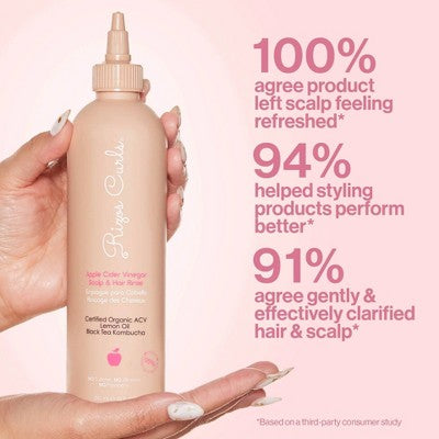 Rizos Curls Apple Cider Vinegar Scalp & Hair Rinse 10 fl oz - New