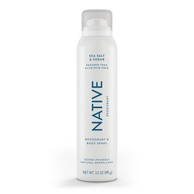 Native Spray Deodorant Sea Salt & Cedar 3.5oz - Missing Lid