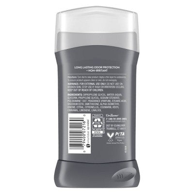 Dove Men+Care Solid Deodorant Stick Clean Comfort 3oz - New