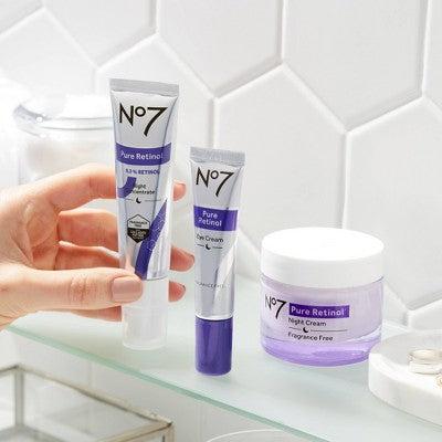 No7 Pure Retinol Night Repair Cream 1.69 fl oz - Imperfect Box