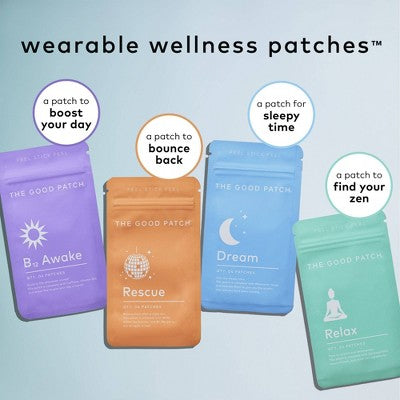 The Good Patch The Essentials Plant-Based Vegan Wellness Patch 12ct - New
