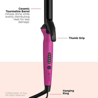 Revlon Easy Heat Precision Hair Curling Iron 1" - Imperfect Box