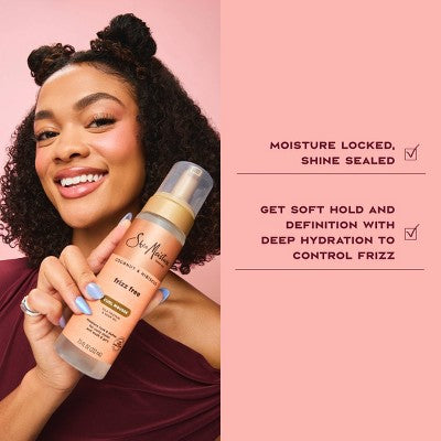 SheaMoisture Coconut and Hibiscus Frizz-Free Curl Mousse 7.5 fl oz - Missing Lid