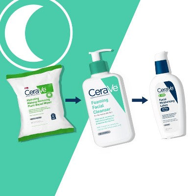 CeraVe Foaming Face Wash with Hyaluronic Acid and Niacinamide 8 fl oz - Imperfect Container