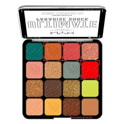NYX Professional Makeup Ultimate Eyeshadow Palette Paradise Shock 0.32oz - New