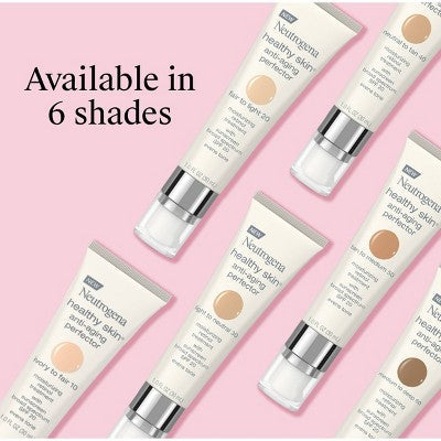 Neutrogena Healthy Skin Anti-Aging Perfector with Retinol & Broad Spectrum SPF 20 Sunscreen 20 Fair to Light 1 fl oz - Imperfect Container