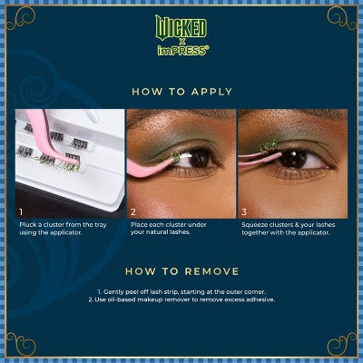 KISS Products Wicked X imPRESS Press-On Self Adhesive False Eyelashes Ozspresso 12ct - New - Osadia Concept Store
