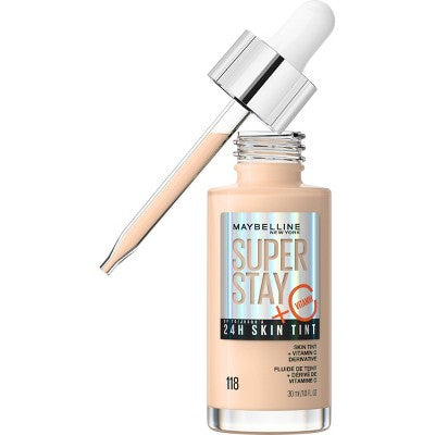 Maybelline Super Stay 24HR Skin Tint Foundation Serum 118 1 fl oz - Imperfect Container