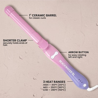 BEACHWAVER Co. Curling Wand Pink Sunset 1" - Imperfect Box