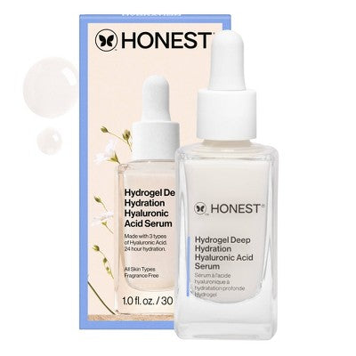 Honest Beauty Hydrogel Deep Hydration Hyaluronic Acid Serum with Rambutan 1 fl oz - Imperfect Box