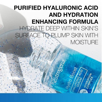 Neutrogena Hydro Boost Hyaluronic Acid Face Serum with Vitamin B5 for Dry Skin 1 fl oz - Imperfect Box