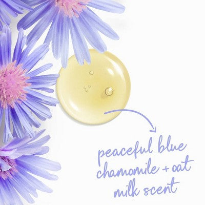 Dove Beauty Anti-Stress Body Wash Pump Blue Chamomile; Oat Milk 24hr Lotion-Soft Skin 30.6 fl oz - Imperfect Container