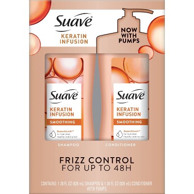 Suave Professionals Keratin Infusion Smoothing Shampoo and Conditioner  56 fl oz - Imperfect Box