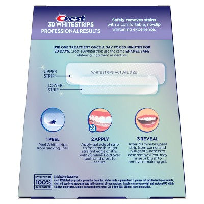 Crest 3D Whitestrips Professional Whitening Kit 20 Treatments - Missing Box