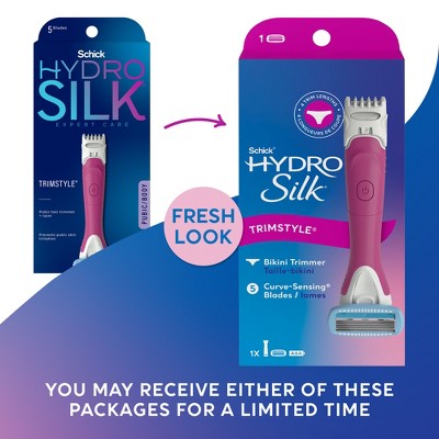 Schick Hydro Silk TrimStyle Women's Razor with Bikini Trimmer 1 Razor Handle & 1 Refill - Imperfect Box