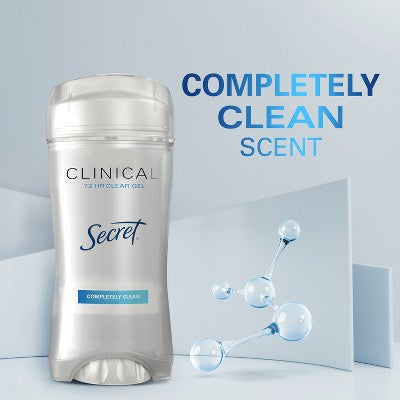 Secret Clinical Strength Clear Gel Antiperspirant & Deodorant for Women  2.6oz - Imperfect Box