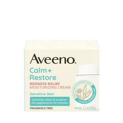 Aveeno Calm + Restore Redness Relief Moisturizing Cream 1.7 oz - New