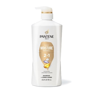 Pantene Pro V Daily Moisture Renewal 2 in 1 Shampoo & Conditioner 23.6 fl oz - New