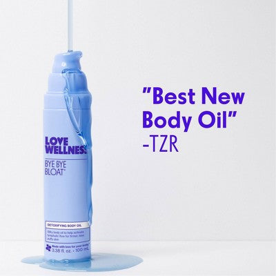 Love Wellness Bye Bye Bloat Detoxifying Body Oil 3.38 fl oz - Imperfect Container