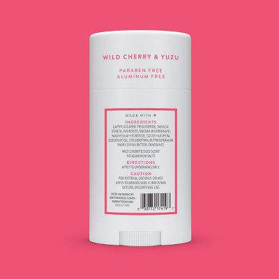 Native Solid Deodorant Wild Cherry; Yuzu 2.65oz - New
