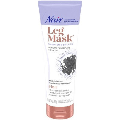 Nair Hair Remover Beauty Treatment Charcoal Clay Leg Mask 8.0oz - New