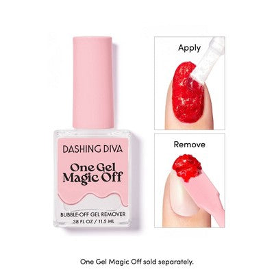 Dashing Diva One Gel Magnetic Nail Polish Rogue 10ml - Imperfect Container