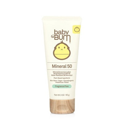Baby Bum Mineral Sunscreen Lotion SPF 50 3 fl oz - Imperfect Container