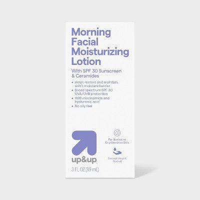 Morning Facial Moisturizing Lotion with Sunscreen SPF 30 3 fl oz up&up - Imperfect Box - Osadia Concept Store