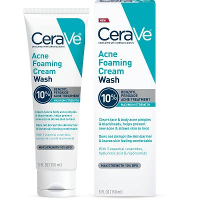 CeraVe Acne Control Foaming Face Cleanser 10% BPO 5 fl oz - Missing Box