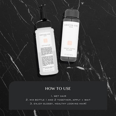 Kristin Ess Hair Gloss in Bittersweet Semi Permanent Dye + Toner 4 fl oz - Imperfect Box
