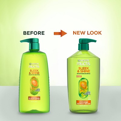 Garnier Fructis with Active Fruit Protein Sleek & Shine Shampoo 33.8 fl oz - Imperfect Container