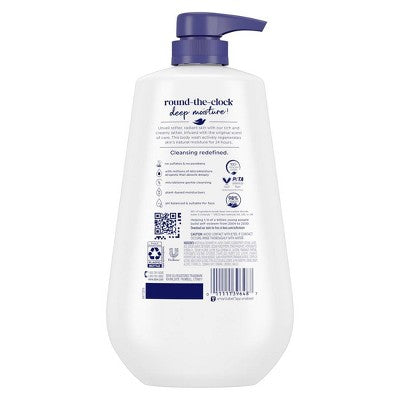 Dove Deep Moisture Body Wash Nourishes the Driest Skin 24hr Lotion-Soft Skin 30.6 fl oz - New