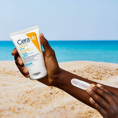 CeraVe Hydrating Sheer Sunscreen Lotion for Face and Body SPF 30 3 fl oz - Missing Box