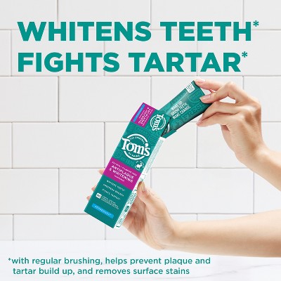 Tom's of Maine Antiplaque and Whitening Toothpaste 4.5oz/3pk - Imperfect Box