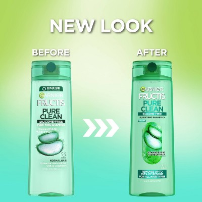 Garnier Fructis Pure Clean Fortifying Shampoo+Aloe Extract 12.5 fl oz - New