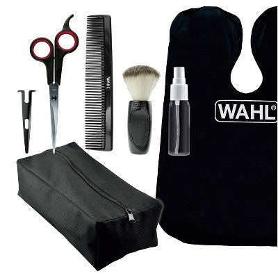 Wahl Haircutting Scissors and Accessory Kit with Shears, Blade Guard, Spray Bottle, Comb, Neck Duster & Cape - New
