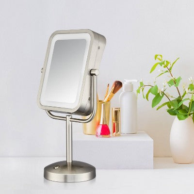 Conair LED Vanity Makeup Mirror Silver - Imperfect Box