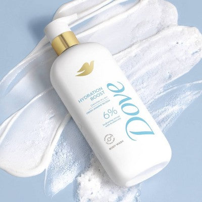 Dove Hydration Boost Serum Body Wash Drenches Dry Skin with 6% Hydrating Serum with Hyaluronic Acid 18.5 fl oz - New
