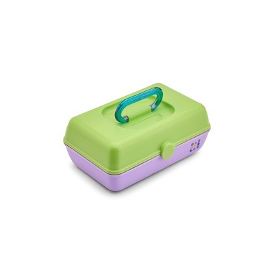 Caboodles Makeup Organizer Neon Green Over Lilac - New